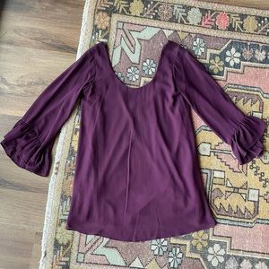 Show Me Your MuMu low back ruffle sleeve dress